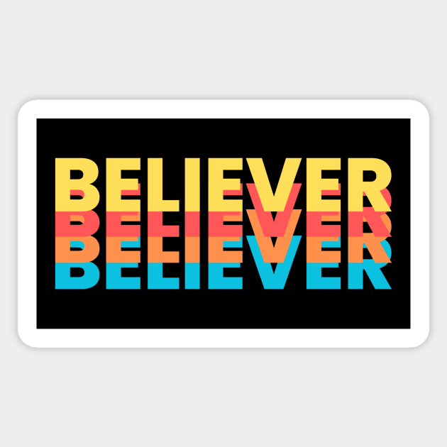 Believer | Christian Sticker by All Things Gospel